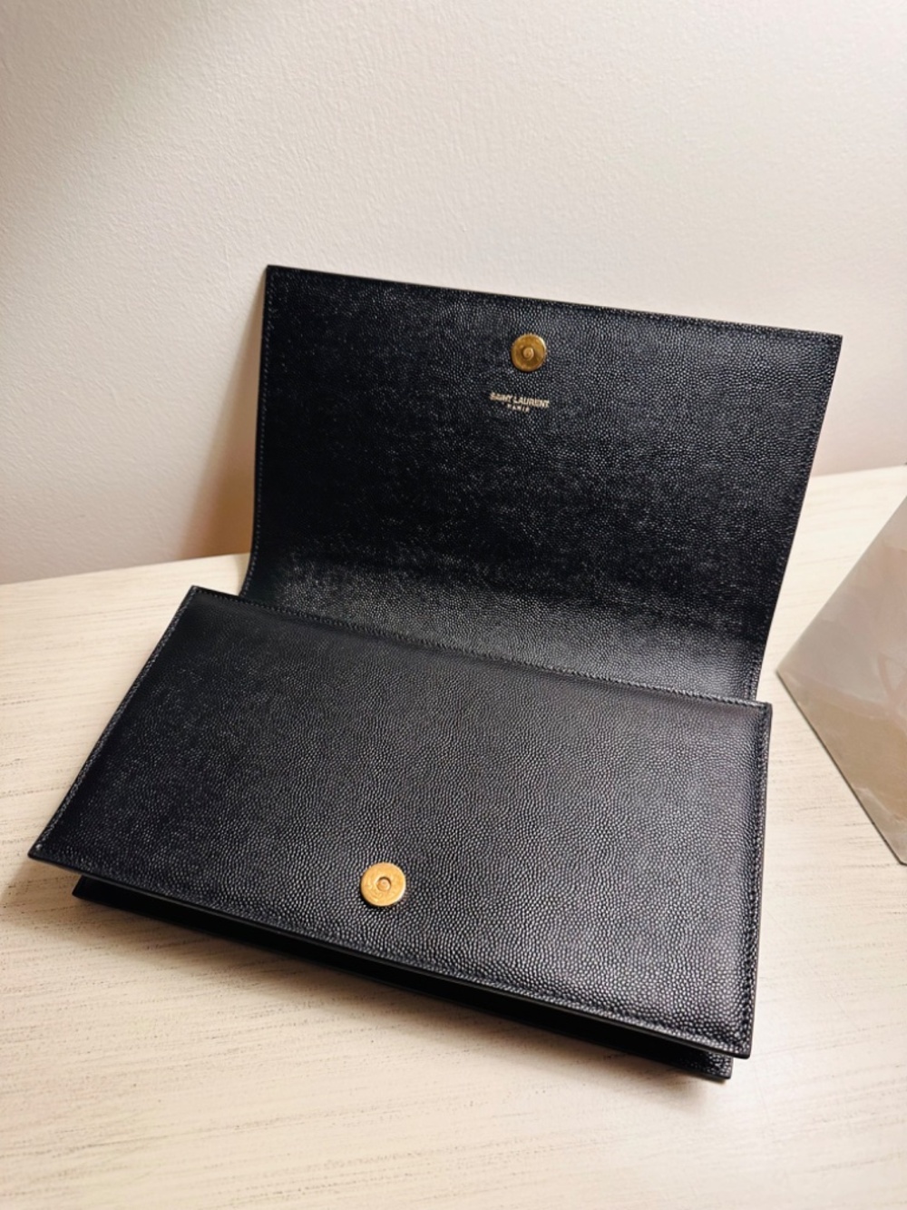 Saint Laurent Kate Clutch - Black - Picture 6 of 12